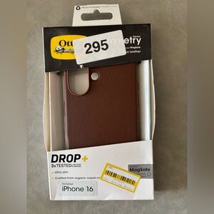 OtterBox Symmetry Cactus Leather - iPhone 16 Brown Phone Case